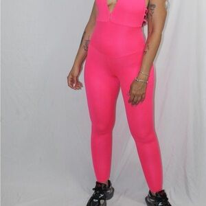 Vibrant Pink Women's Jumpsuit